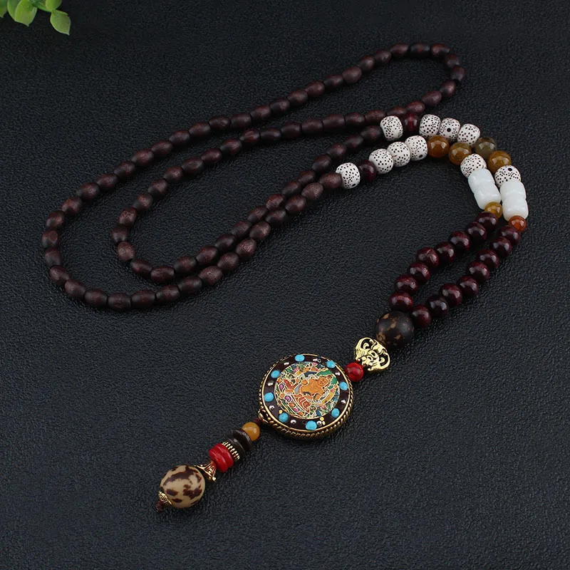Fei Yu Sandalwood Necklaces Unisex-5