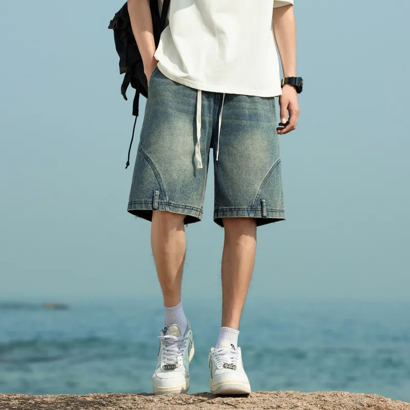 FREO3N Denim Shorts Unisex-2