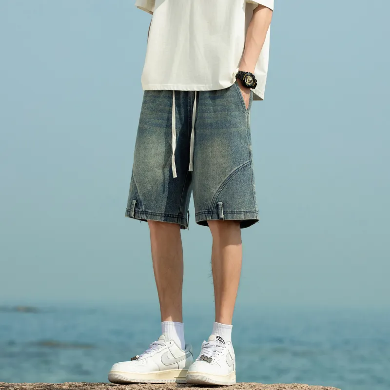 FREO3N Denim Shorts Unisex-4