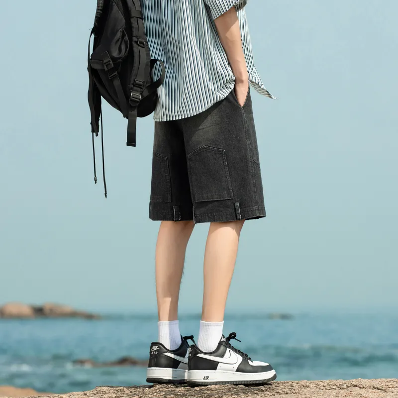 FREO3N Denim Shorts Unisex-8