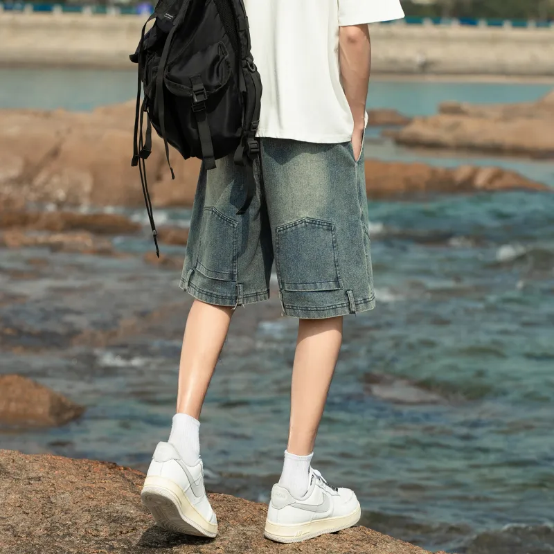 FREO3N Denim Shorts Unisex-3