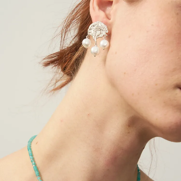 Lost In Echo Gold Plated Copper Earrings Women's-8