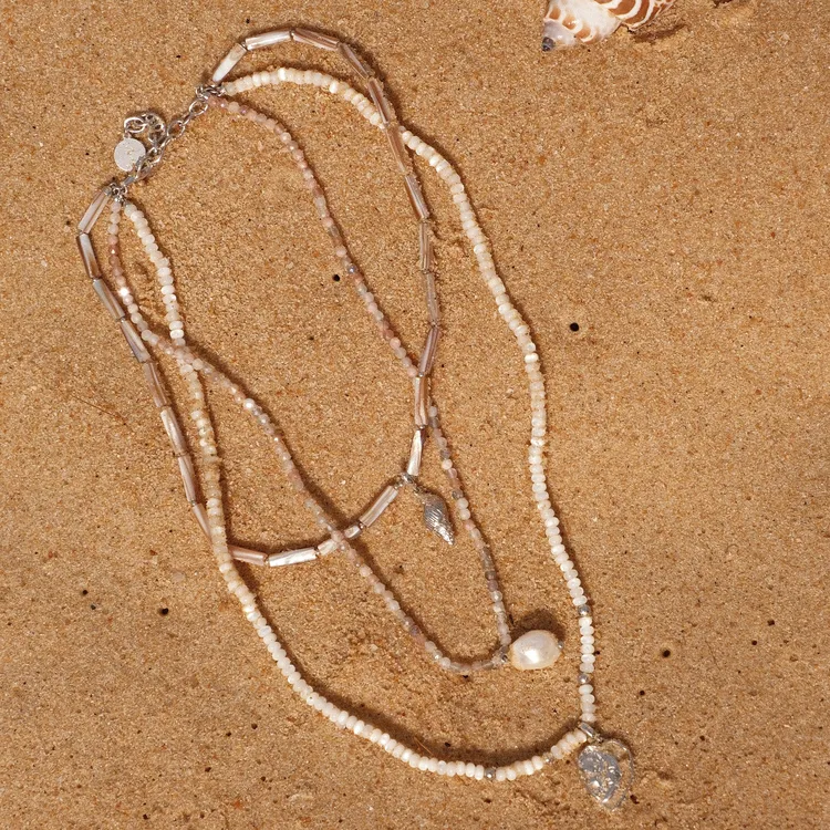 Lost In Echo White Gold Plated Copper Necklaces Women's-1