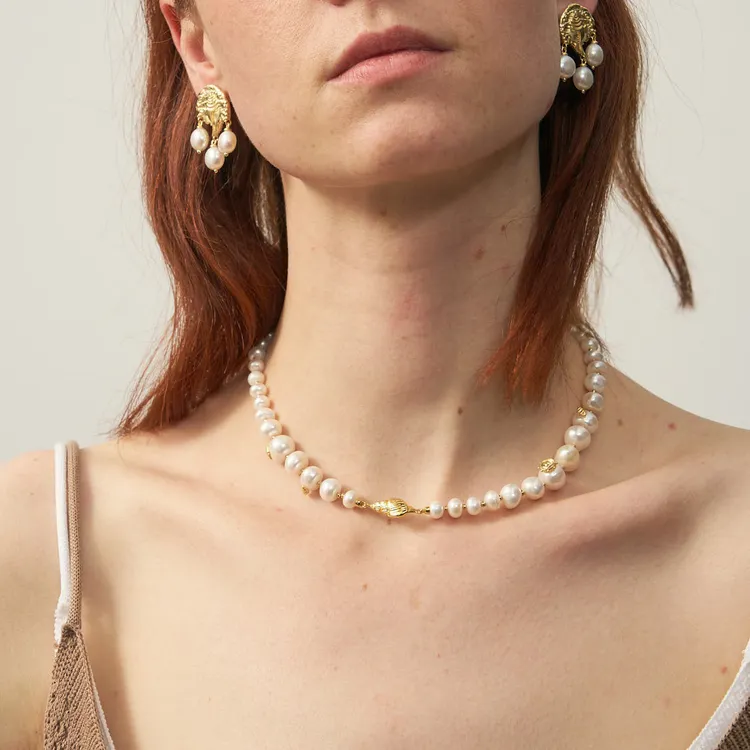Lost In Echo Freshwater Pearl Necklaces Women's-4