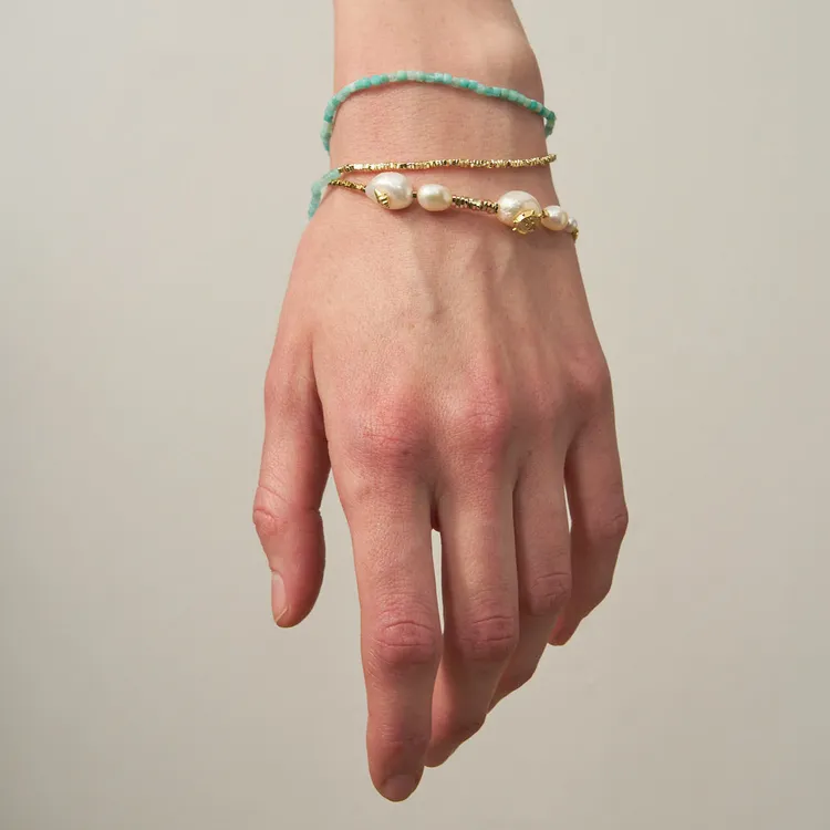 Lost In Echo White Gold Plated Copper Bracelets Women's-1