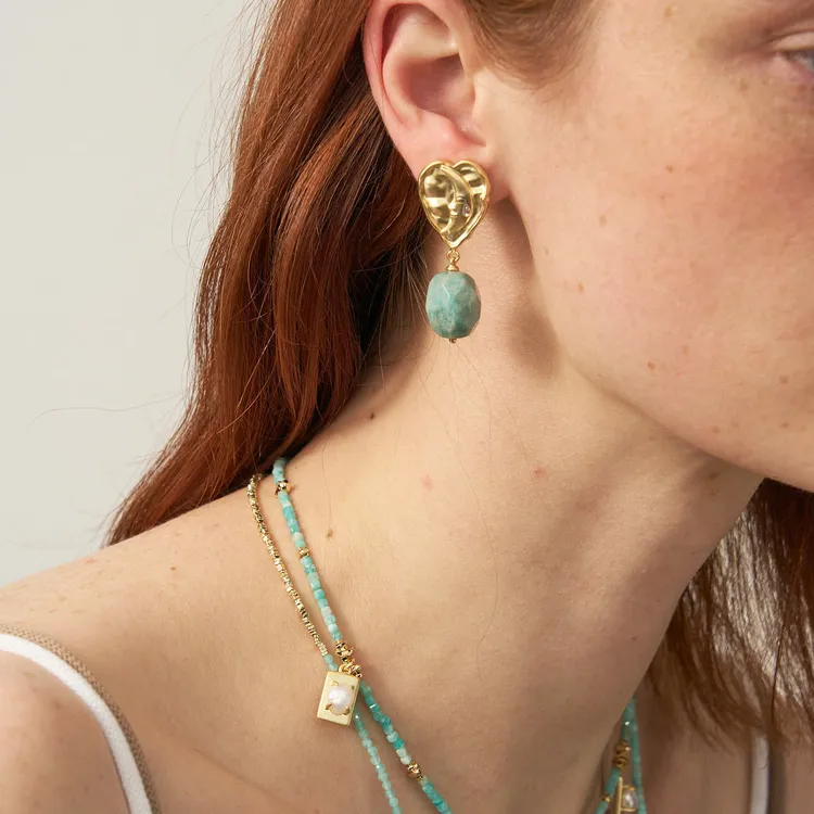 Lost In Echo Waterdrop Heart Shaped Earrings Women's-3