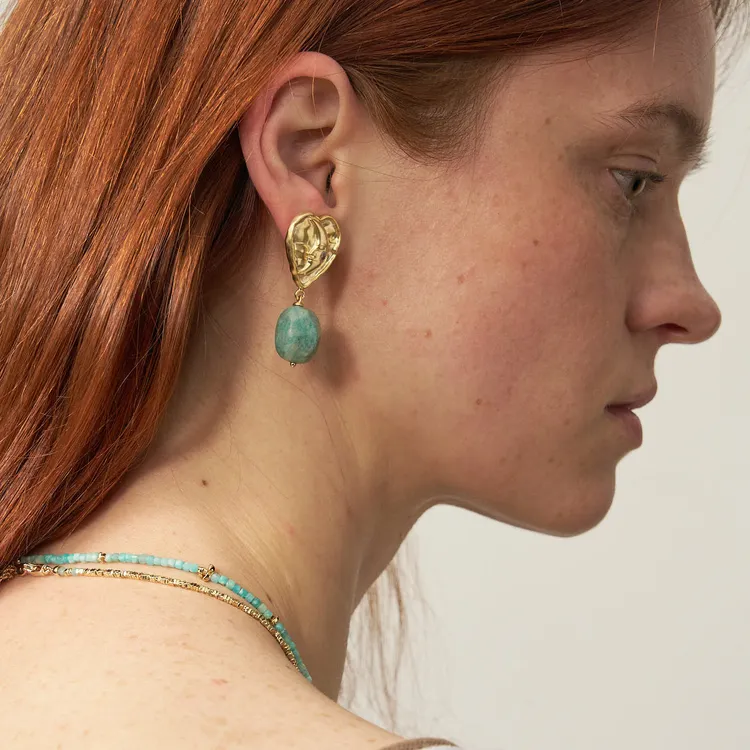 Lost In Echo Waterdrop Heart Shaped Earrings Women's-1