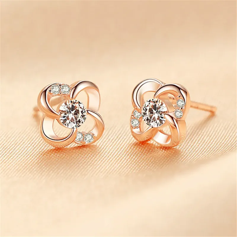 GAGA 925 Silver Needles Stud Earrings Women's-5
