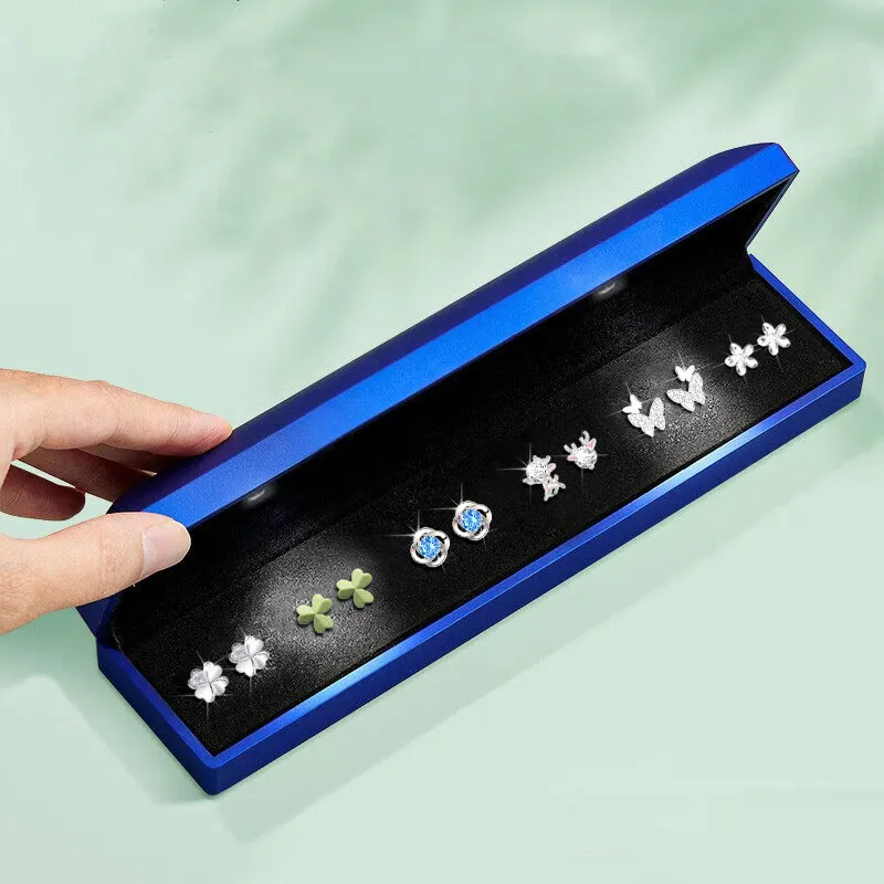 GAGA S925 Silver Stud Stud Earrings Women's-1