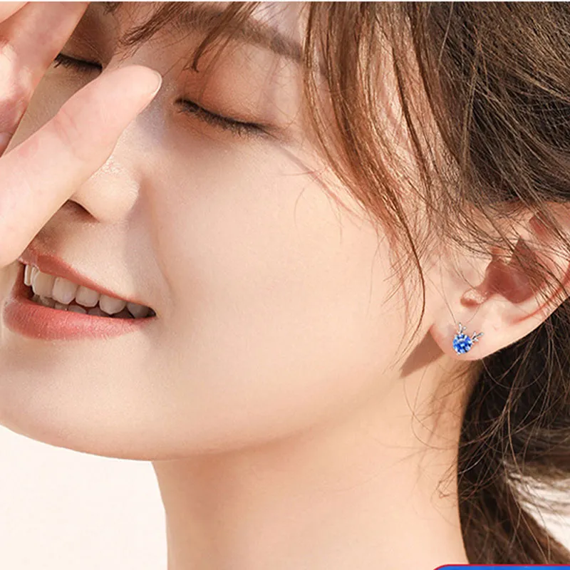 GAGA S999 Fine Silver Stud Earrings Women's-6