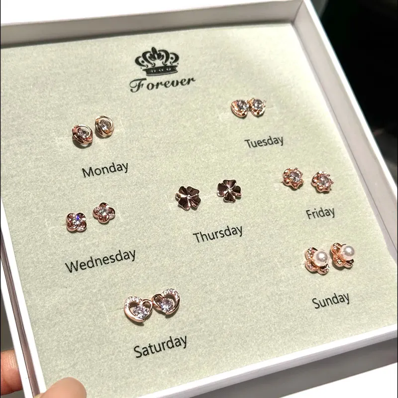 GAGA 925 Silver Stud Stud Earrings Women's-1