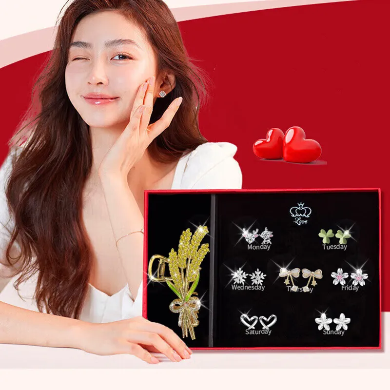 GAGA S925 Silver Stud Earrings Women's-2
