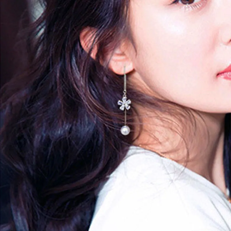 GAGA S925 Silver Stud Drop Earrings Women's-4