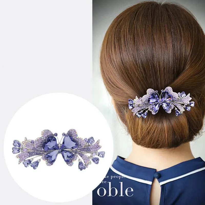 GAGA Amethyst Hair Clips Women's-4