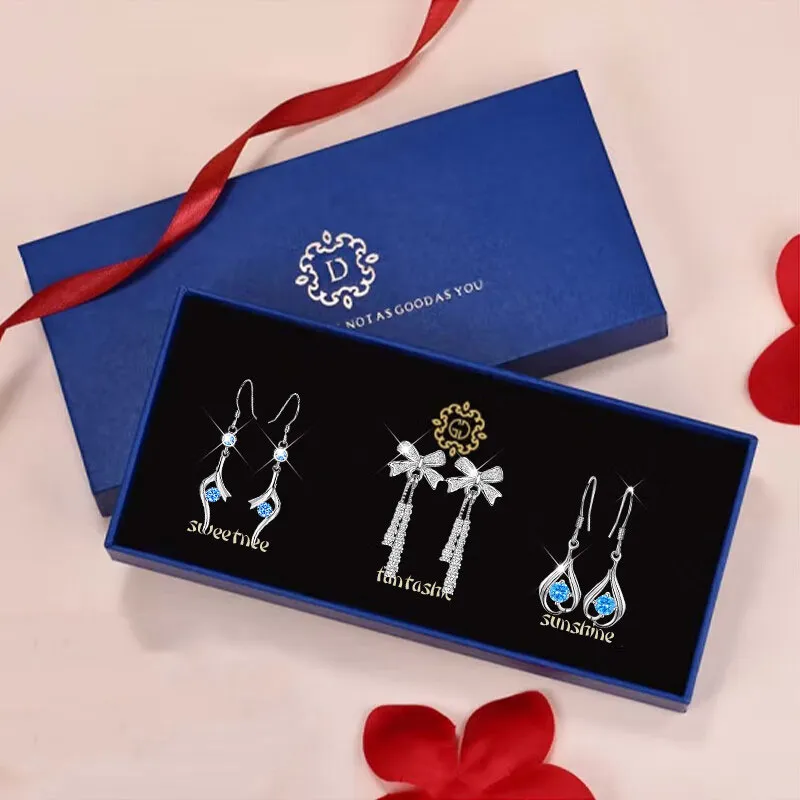 GAGA S990 Fine Silver Stud Earrings Women's-1
