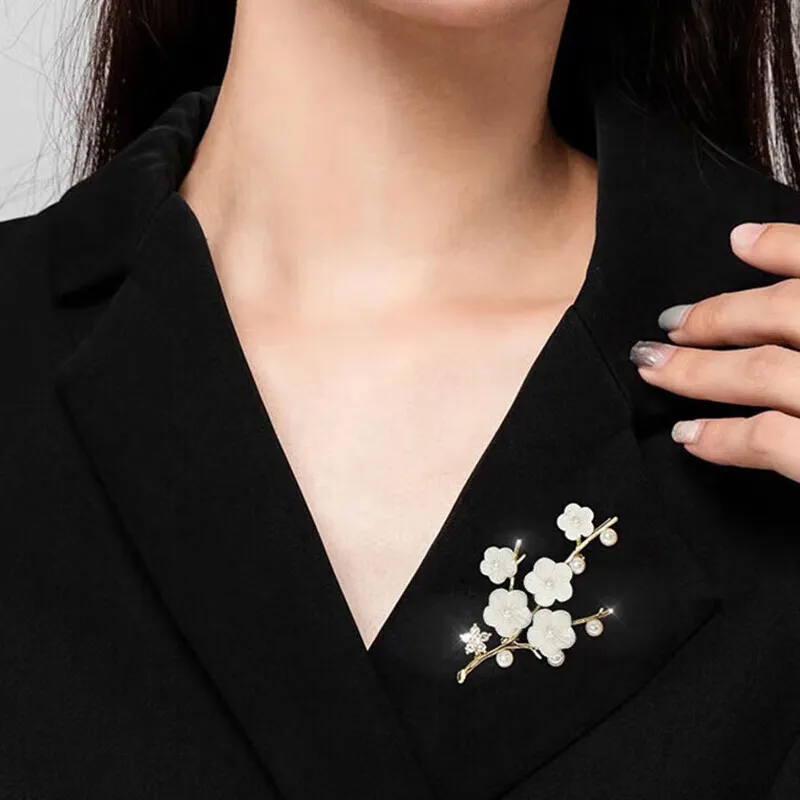 GAGA Copper Zircon Brooches Women's-6