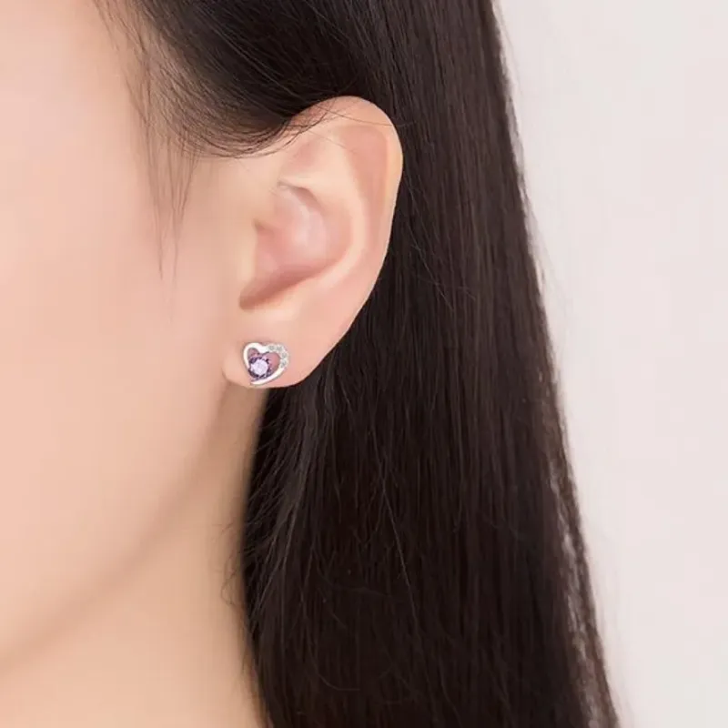 GAGA 925 Silver Stud Stud Earrings Women's-4