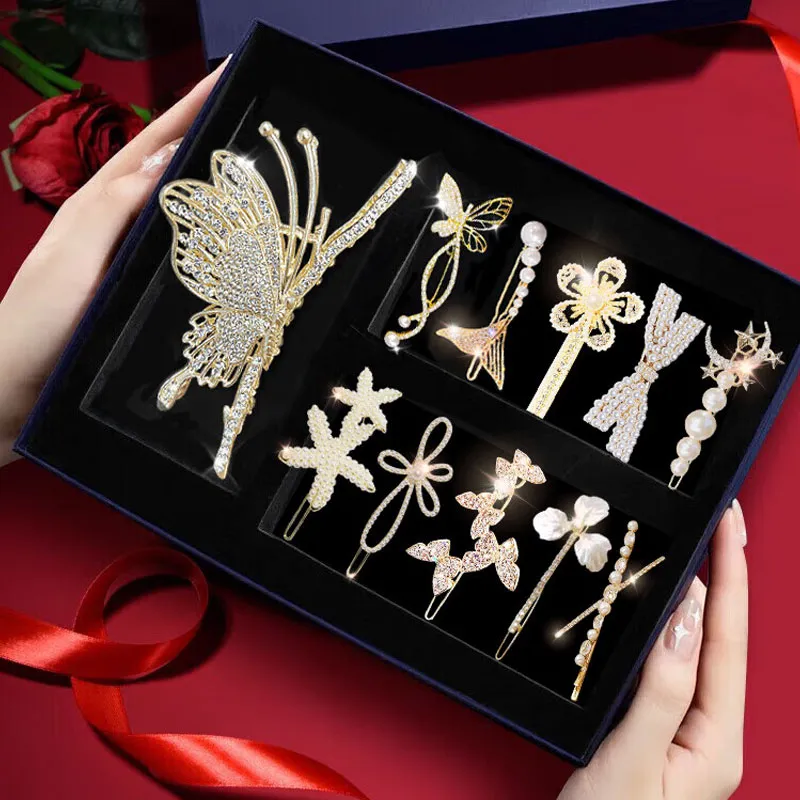GAGA Alloy Imitation Pearls Hair Clips Women's-1