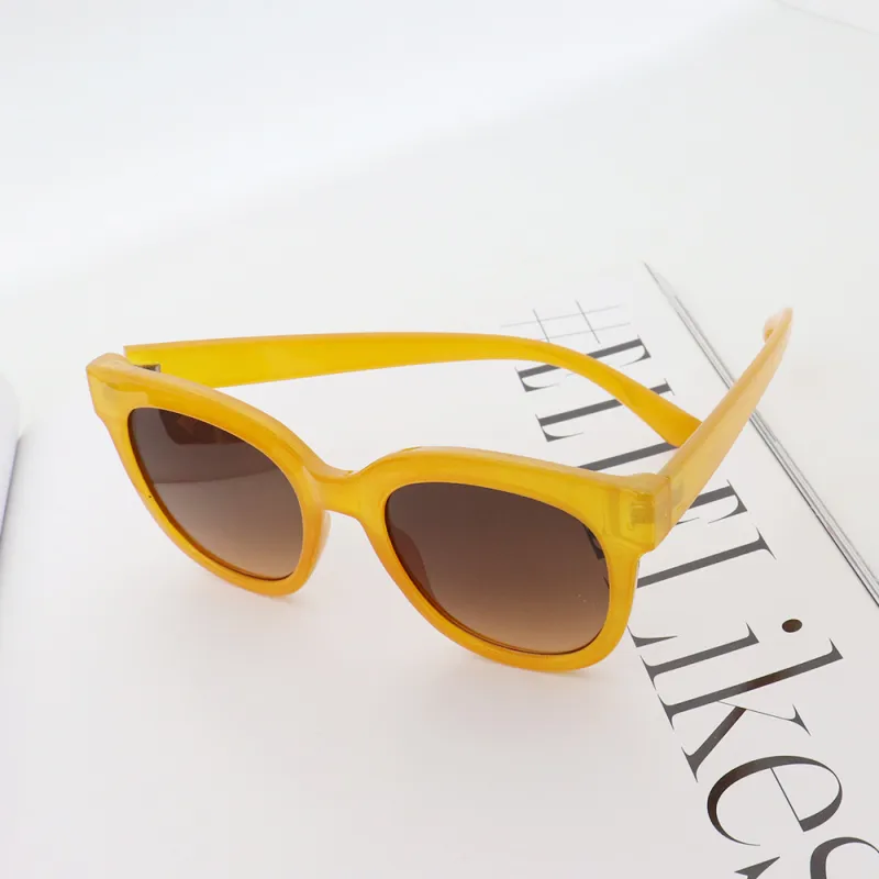 Pair Ponyo PC Oval Sunglasses Unisex Orange-5