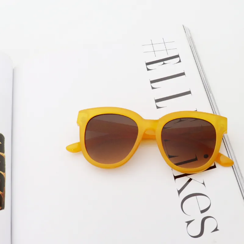 Pair Ponyo PC Oval Sunglasses Unisex Orange-4