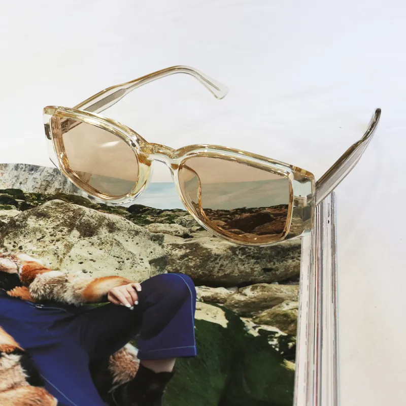 Pair Ponyo TR/Memory Plastic Oval Sunglasses Unisex-4