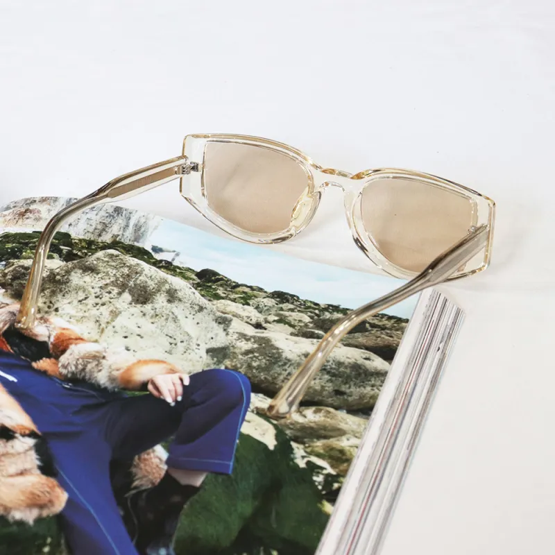 Pair Ponyo TR/Memory Plastic Oval Sunglasses Unisex-3