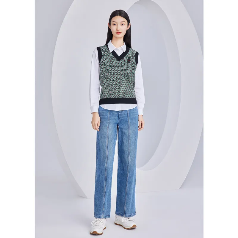 JZ. ANNAKRO Tank Tops Women's Plaid Green-6