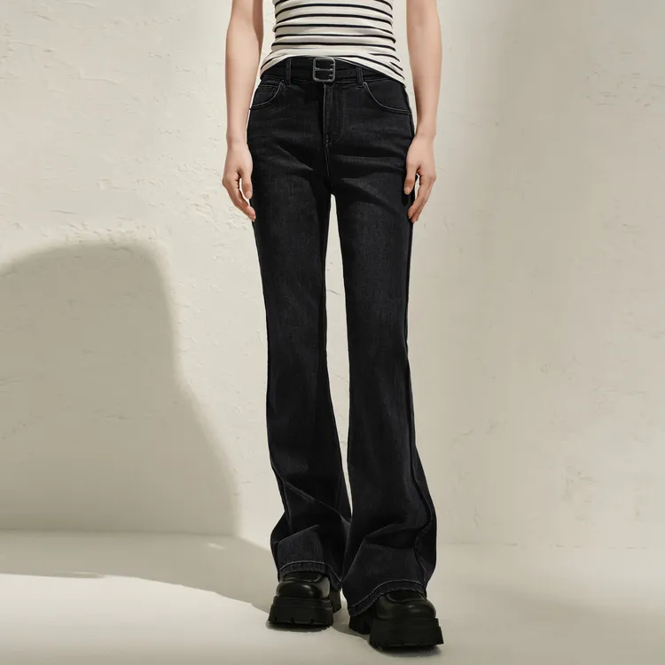 JZ. ANNAKRO Jeans Women's Black Gray-2