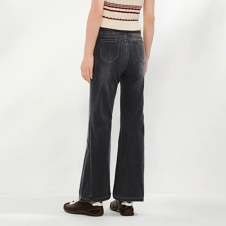 JZ. ANNAKRO Jeans Women's Black Gray-3