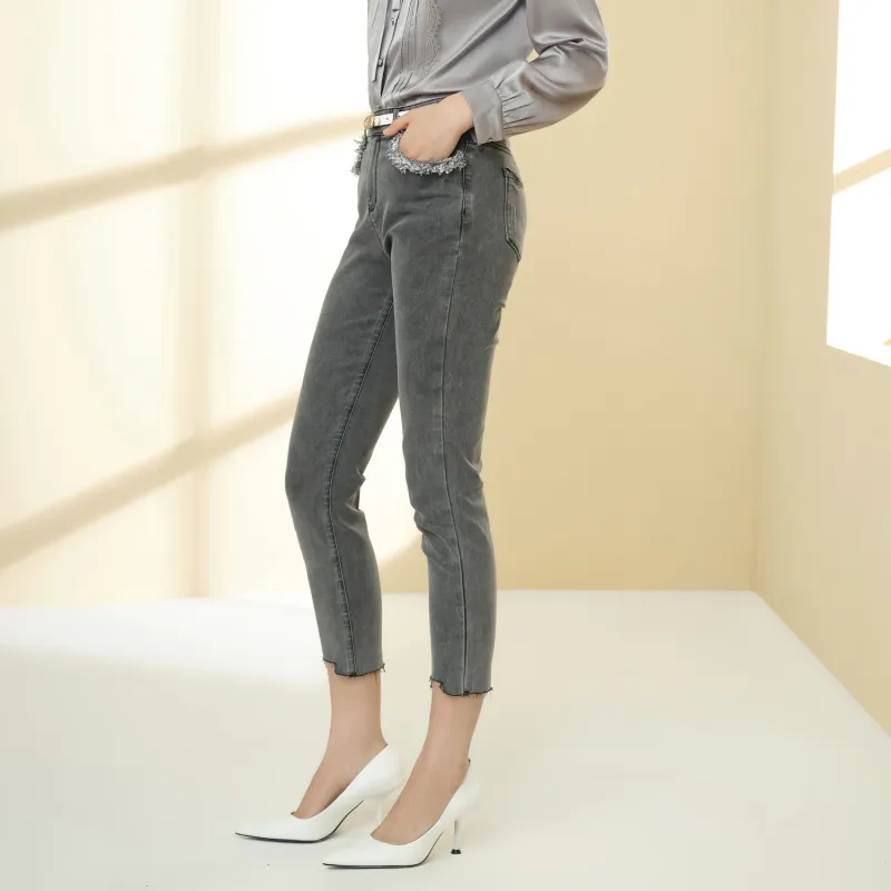 JZ. ANNAKRO Jeans Women's Gray-4