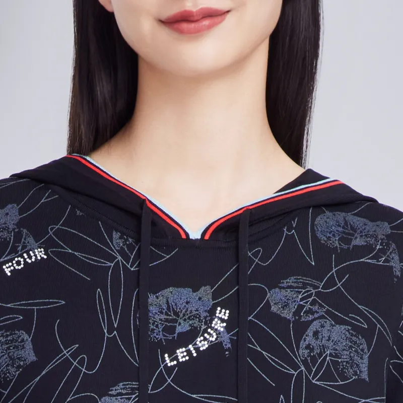 JZ. ANNAKRO Knitwear Women's Floral Black-1