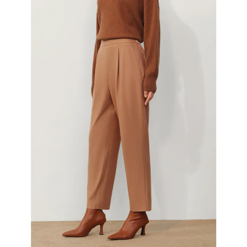 JZ. ANNAKRO Casual Pants Women's Brown Yellow-5