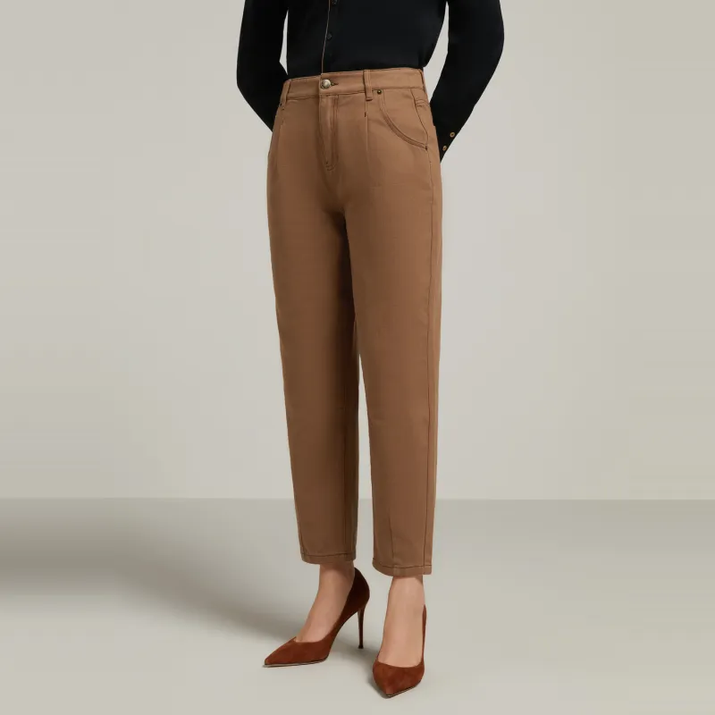 JZ. ANNAKRO Casual Pants Women's Earth Yellow-5
