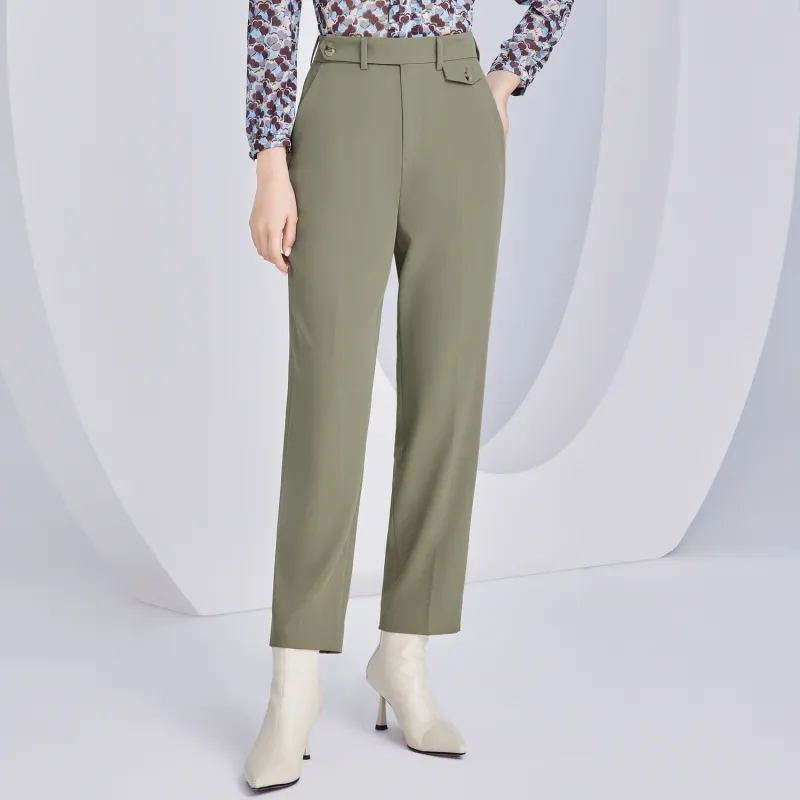 JZ. ANNAKRO Suit Trousers Women's Army Green-3