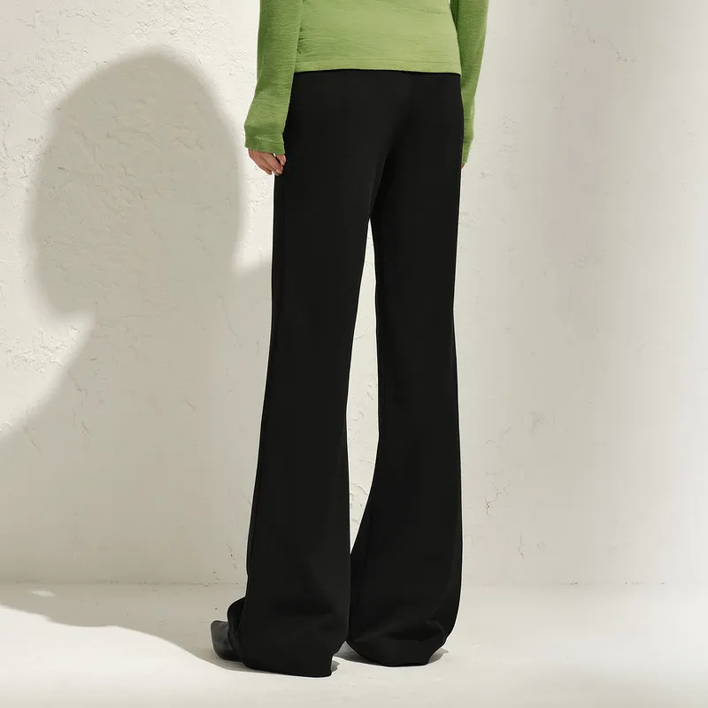 JZ. ANNAKRO Casual Pants Women's Plain Black-3