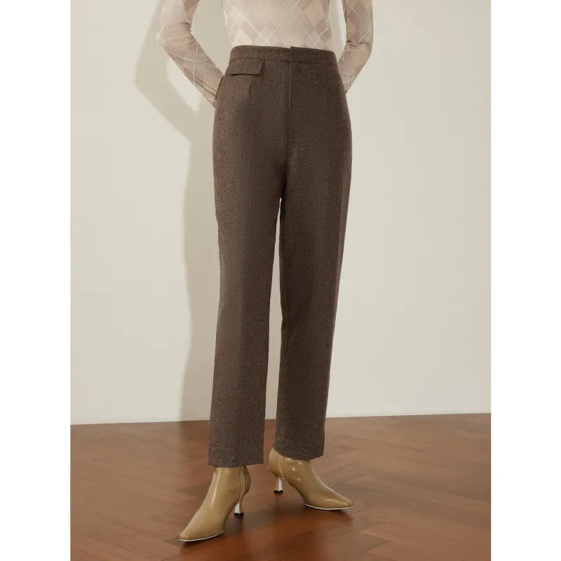 JZ. ANNAKRO Suit Trousers Women's Light Coffee-3