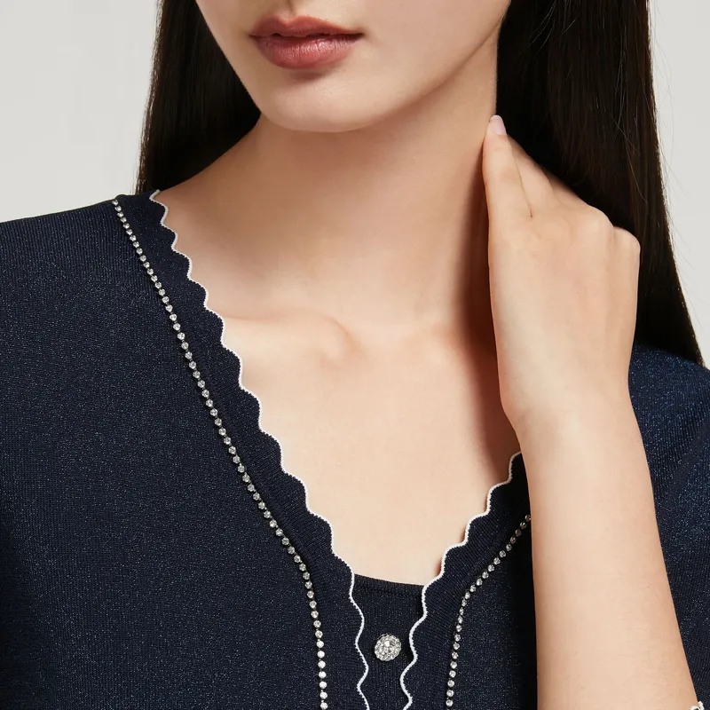 JZ Juzui Floral Dark Blue Women's-1