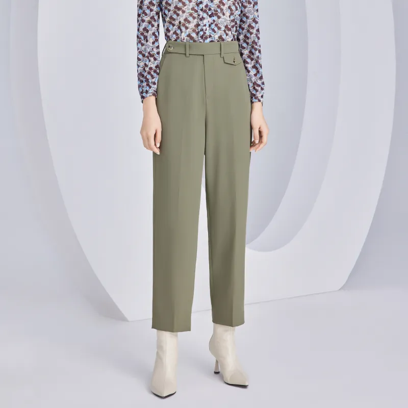JZ. ANNAKRO Suit Trousers Women's Army Green-2