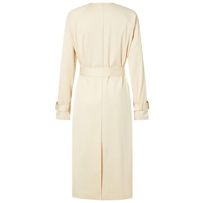 JZ. ANNAKRO Trench Coat Women's Apricot-1