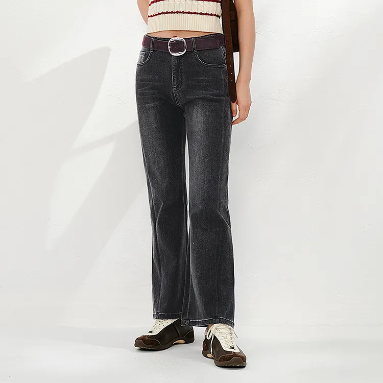 JZ. ANNAKRO Jeans Women's Black Gray-2