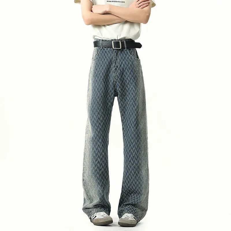 WARNING LIGHT Jeans Unisex Blue-2