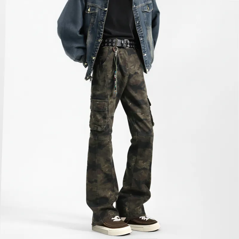 PANDA ADEVIL Casual Pants Unisex Jungle Camouflage-3