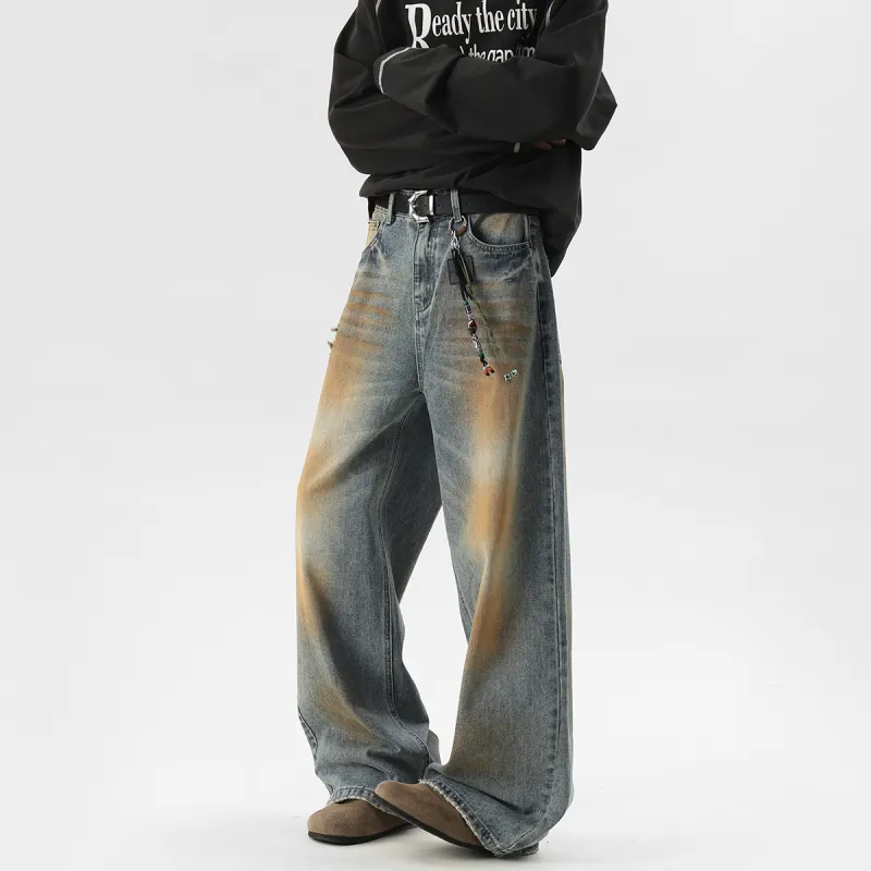 WARNING LIGHT Jeans Unisex Wasteland Blue-2