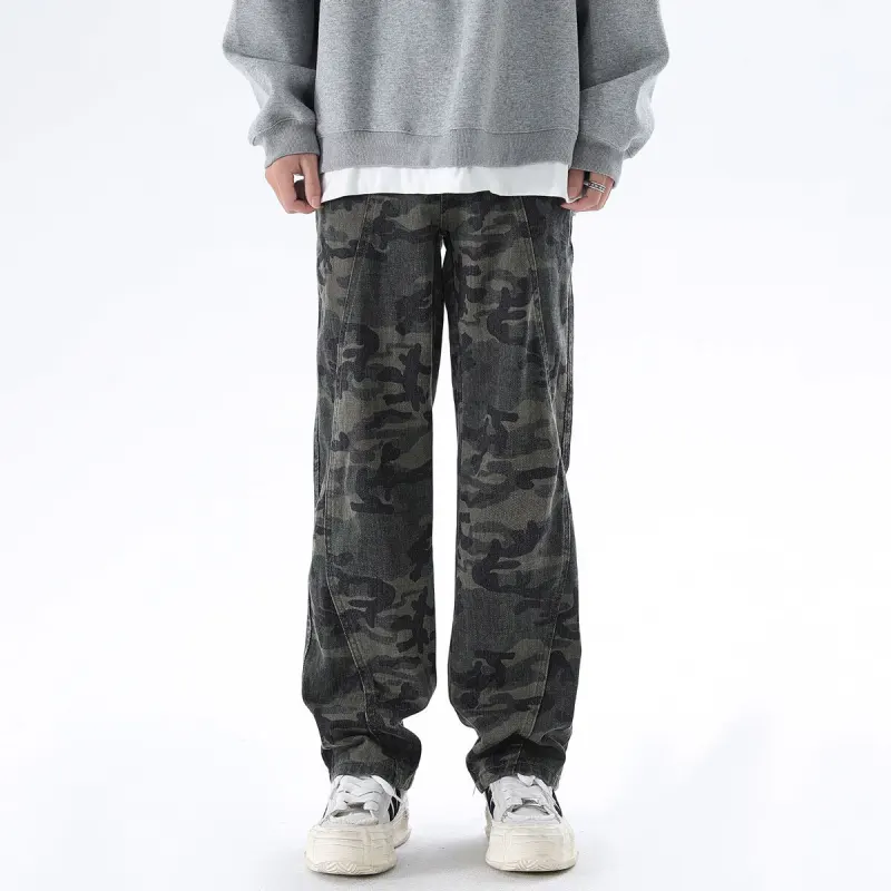 WARNING LIGHT Jeans Unisex Camouflage-1