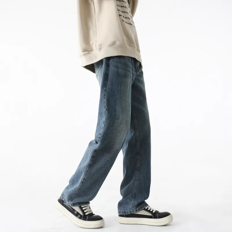WARNING LIGHT Jeans Unisex Rusty Red-17