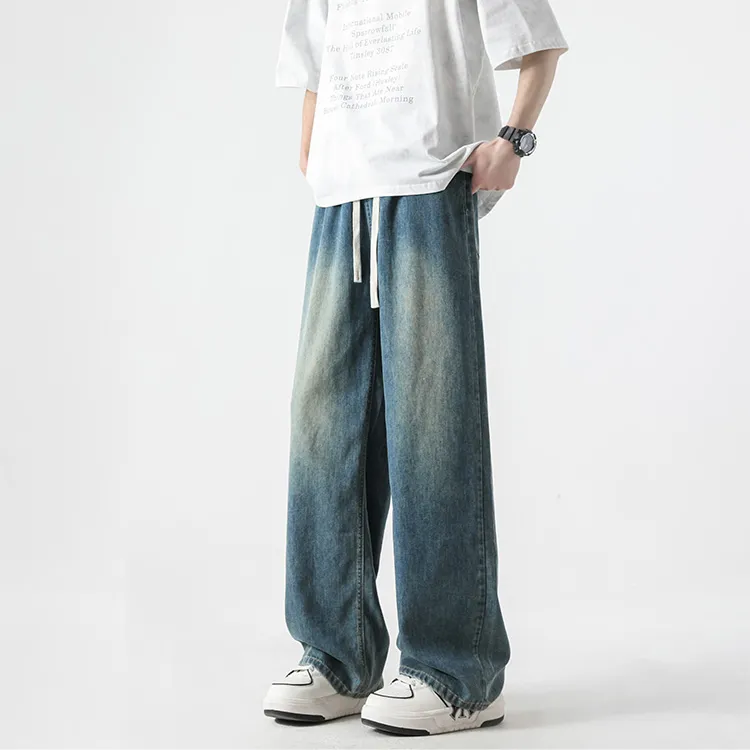 WARNING LIGHT Jeans Unisex Black-6