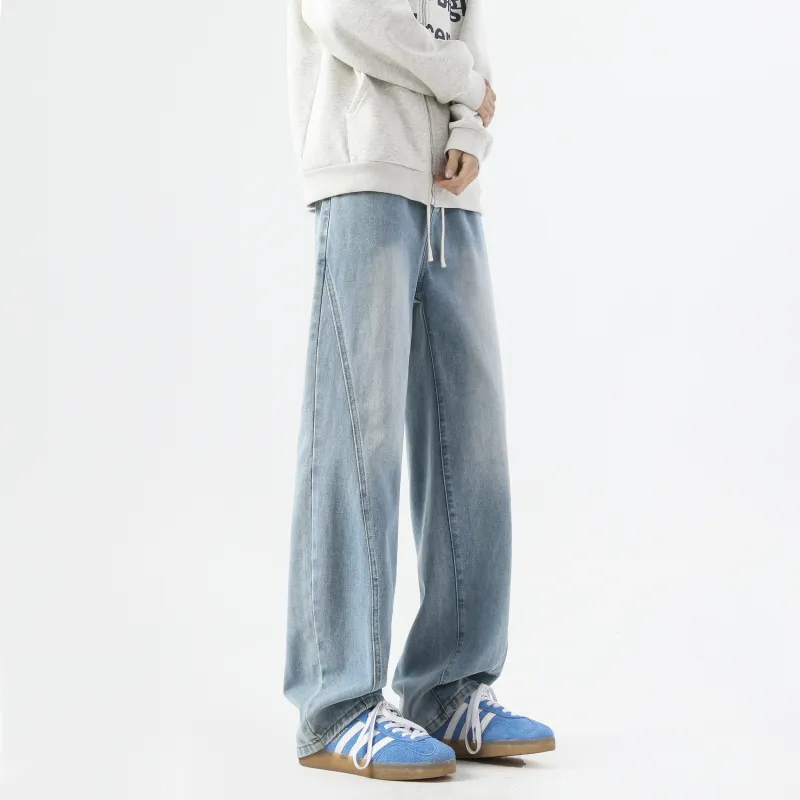 WARNING LIGHT Jeans Unisex Black-19