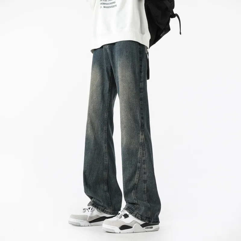 WARNING LIGHT Jeans Unisex Black Gray Color-20
