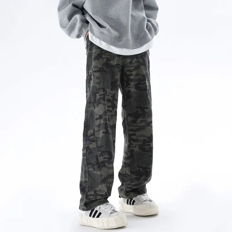 WARNING LIGHT Jeans Unisex Camouflage-9