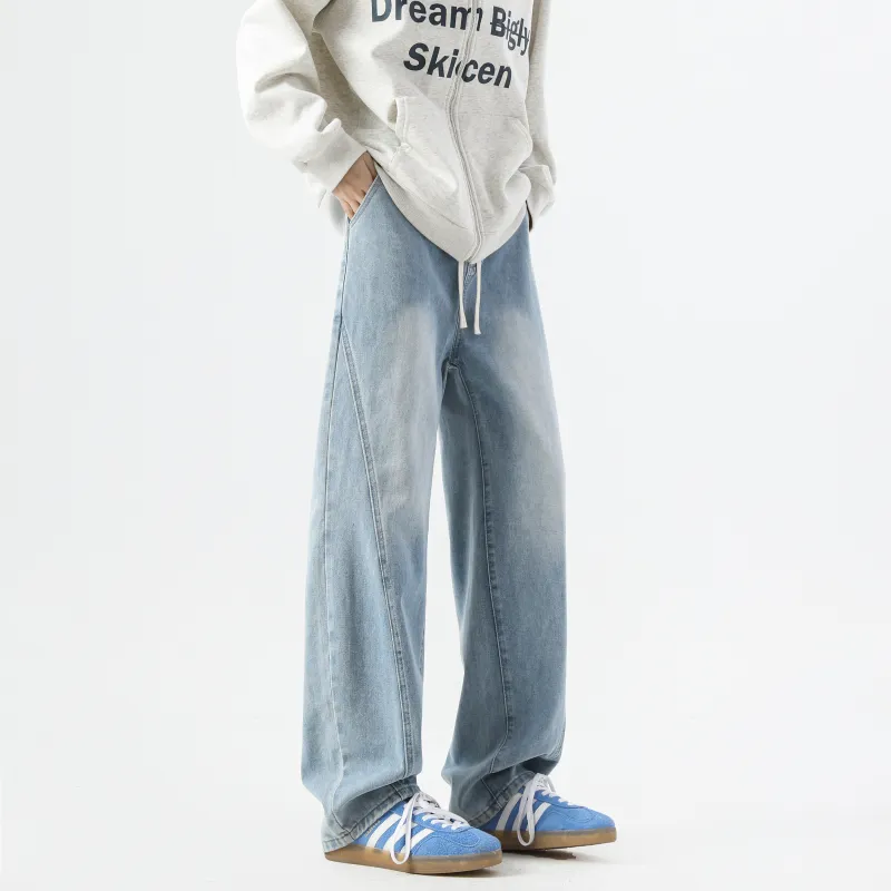 WARNING LIGHT Jeans Unisex Black-18